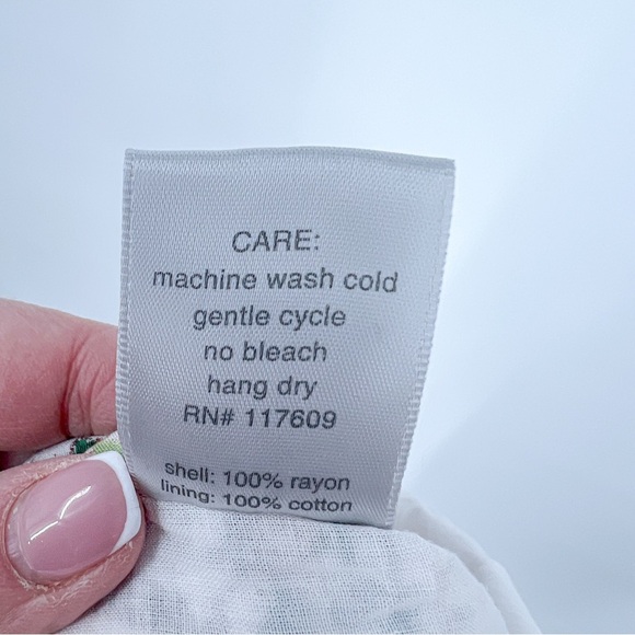 Elegant White and Brown A-Line Skirt - Picture 6 of 6